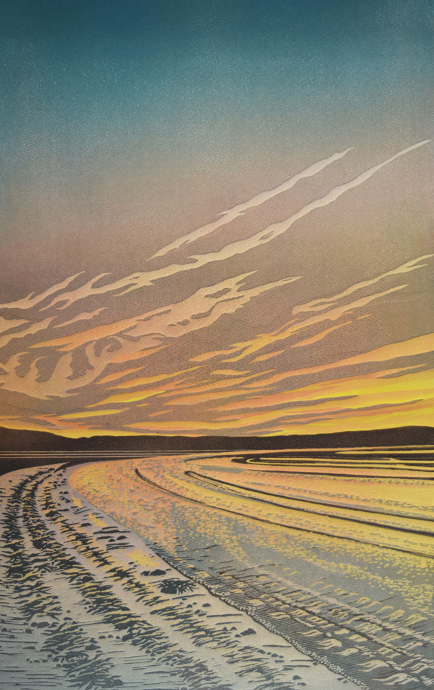'Hebridean Sunset 10/12' by artist Deb Wing
